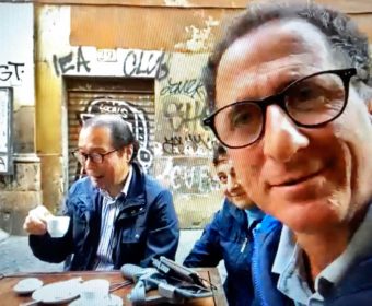 ローマからのライブをちょっとお見せします・・・